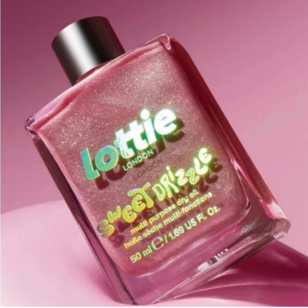Lottie London Sweet Drizzle Pink Shimmer Multi-Purpose Dry Oil